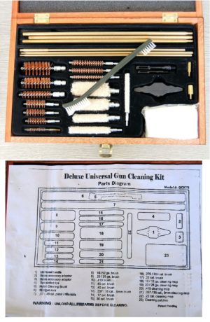 Universal Gun Brush Set in Wooden Box- SORRY OUT OF STOCK