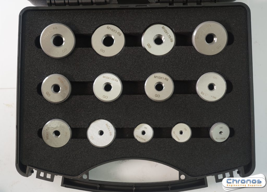 26 PC Ring Gauge Set M3M14 GO and NOGO Chronos Engineering Supplies