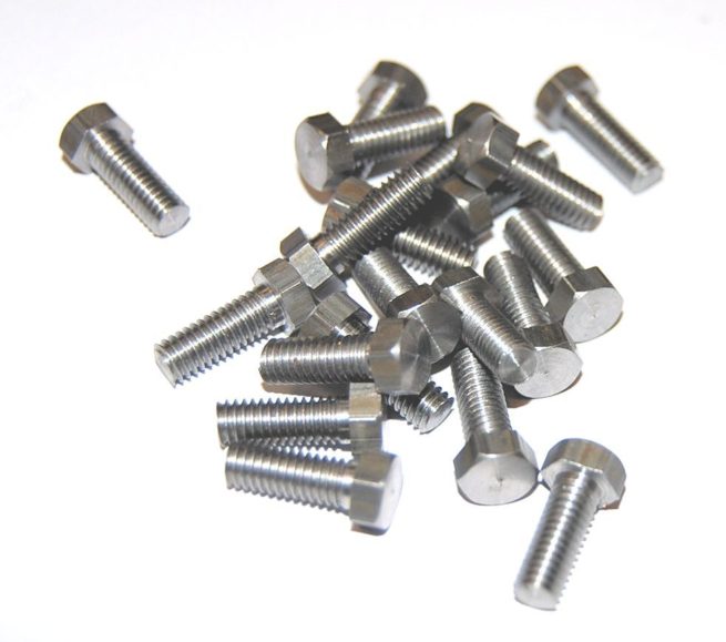 1 Pack of 20 Steel Hex Head Bolts (one size smaller head) 6BA x 1/2