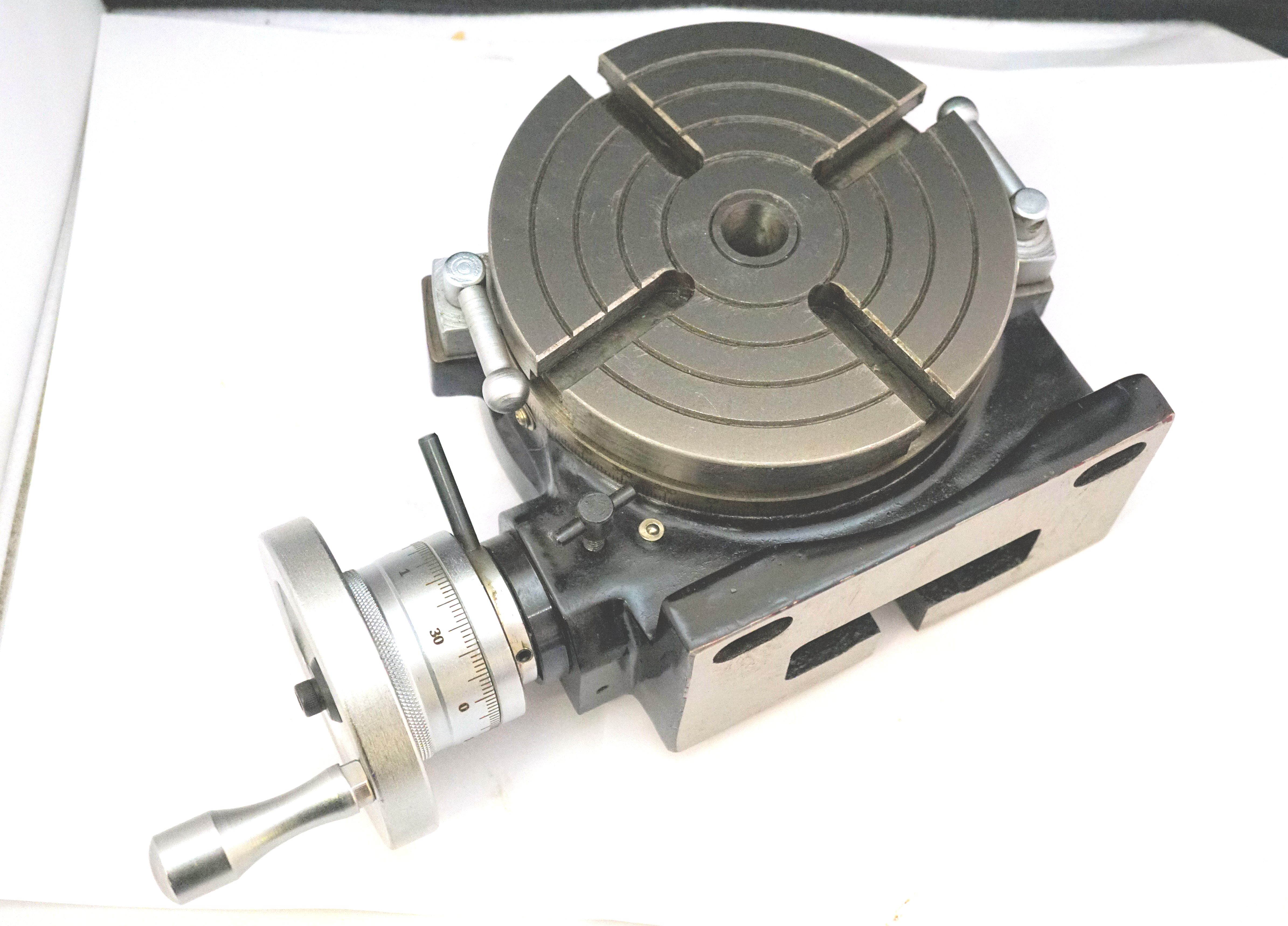 150 mm for Milling Machine Horizontal Vertical HV6-4 slots Rotary Table 6" 