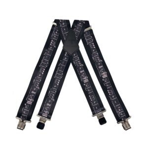 Tomahawk Work Braces -Music Notes Black