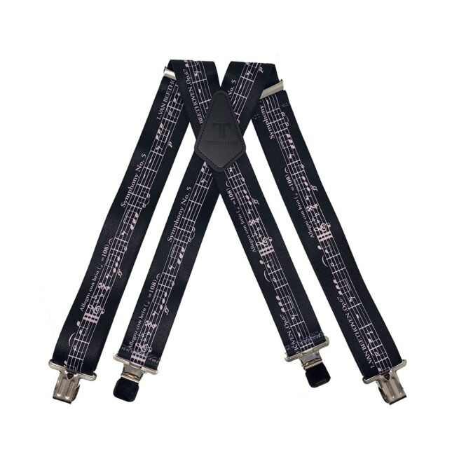 Tomahawk Work Braces -Music Notes Black