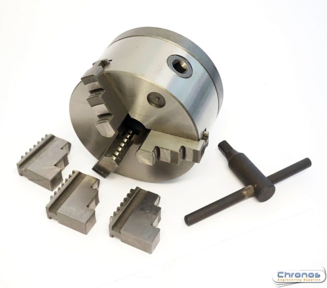SCT brand 125mm 3 Jaw Chuck Threaded 1 1/8 x 12 tpi compatible with Myford ML7 etc SORRY OUT OF STOCK - Image 3