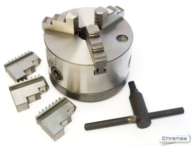 SCT brand 125mm 3 Jaw Chuck Threaded 1 1/8 x 12 tpi compatible with Myford ML7 etc SORRY OUT OF STOCK - Image 5