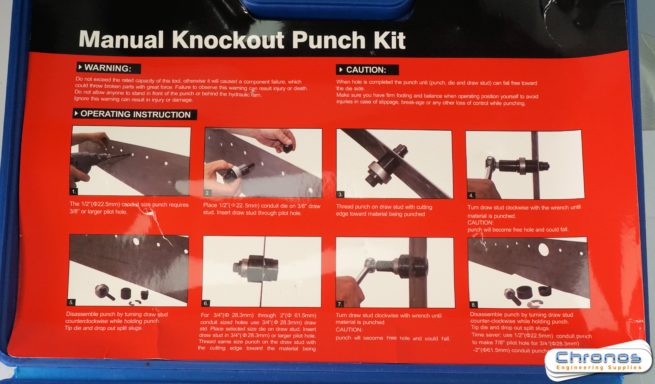 Ratchet Drive Screw Punch Set (Knockout punches) - Image 2