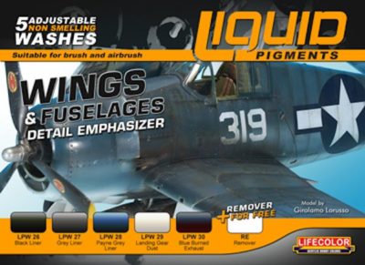 LifeColor Liquid Pigments Wings and Fuselage paint set [LC-LP06]