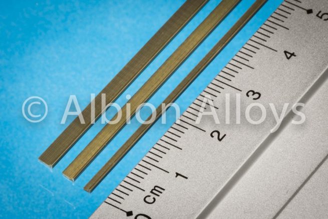 Albion Alloys Brass L Channel 2.5 x 1 mm (one length)