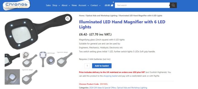 Dustproof Halogen Gooseneck Machine Lamp- SPECIAL OFFER ! + Free Hand Magnifier !!!- SORRY OUT OF STOCK - Image 2