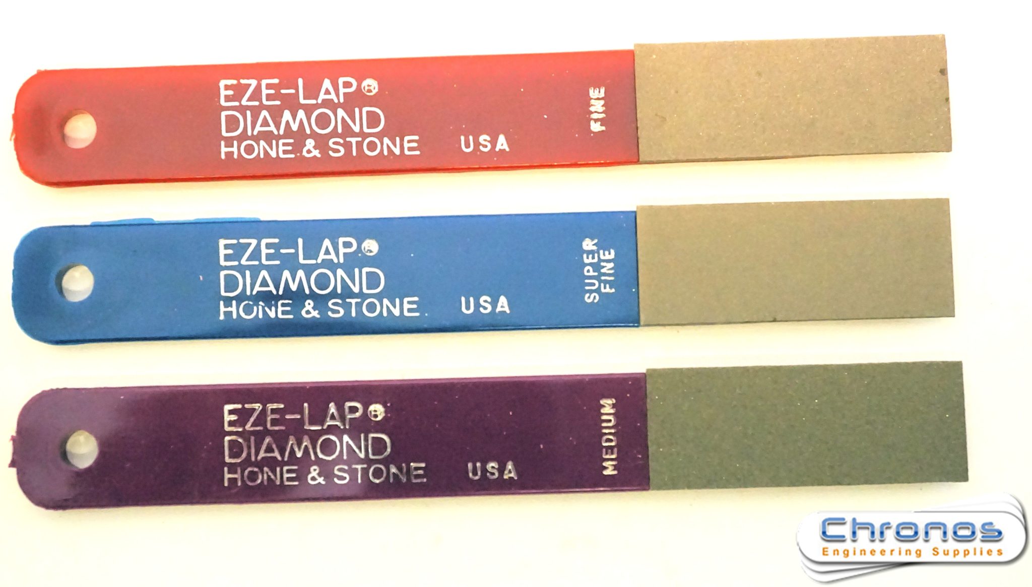 EzeLap Diamond Hone and Stone 3 pack Set Chronos Engineering Supplies