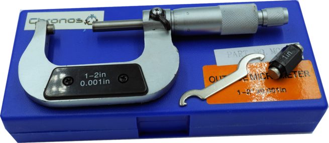 1-2 inch Micrometer with Carbide faces - Image 2
