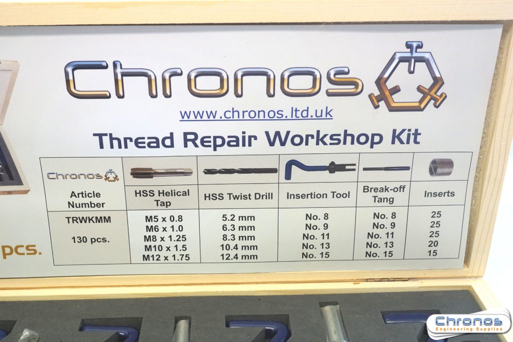 Master Thread Repair Kit METRIC 5, 6, 8, 10, 12mm In Wooden Box- SORRY OUT OF STOCK - Image 3
