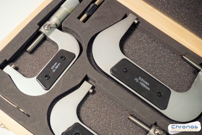 Set of Four Micrometers - Metric 0-100mm- SORRY OUT OF STOCK - Image 2