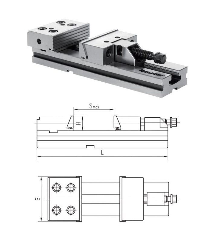 HARLINGEN 150mm MODULAR VICE WITH PULL DOWN JAWS - Image 4