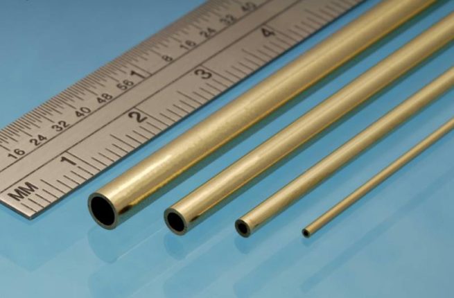 Albion Alloys Brass Tube  Round 5/32  OD  x 1/8 ID x 0.014" Wall -  Pack of 4