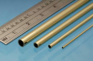Albion Alloys Brass Micro Tube Round 0.8mm OD x 0.4mm ID x – Pack of 3-MBT2M