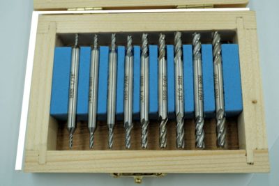 9PC Mini HSS Endmill Milling Cutter Set 3/16 Shank Double Ended