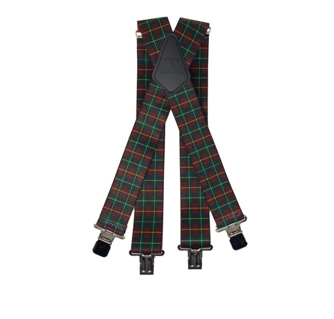 Tomahawk Work Braces -Tarten Plaid Red - Image 2