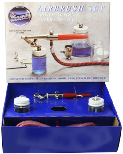 Paasche F#1 Airbrush Set including hose and bottles