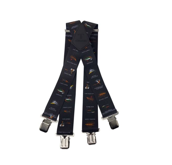 Tomahawk Work Braces -  Fisherman's Flies Black - Image 2