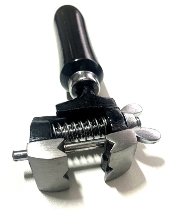 Pin Vice Hand Clamp with Wooden Handle - Image 2