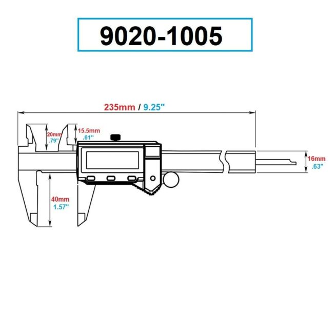 Dasqua Electronic Digital Caliper 6 inch/150mm IP54 WATERPROOF- SORRY OUT OF STOCK - Image 4