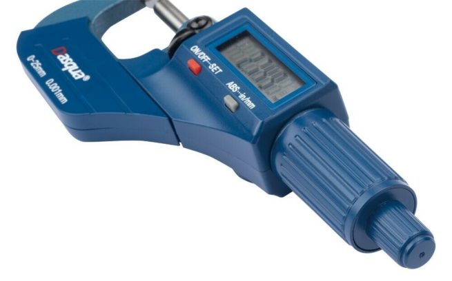 Dasqua 25-50mm / 1-2 inch Digital Micrometer 4210-2110A - Image 5