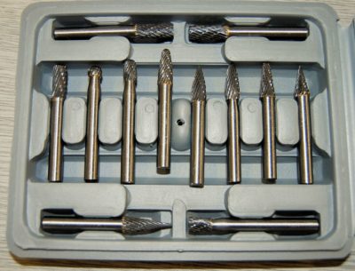 Set of 12 Solid Carbide Burrs