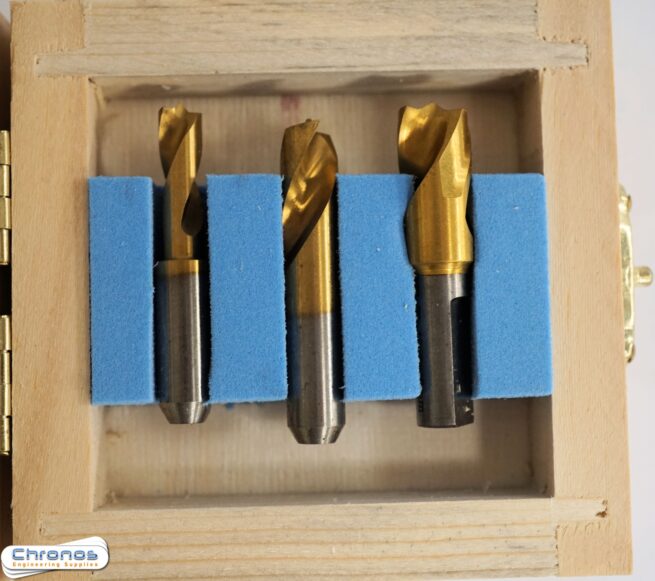 Set Of Three Titanium Coated Welders Spot Drills
