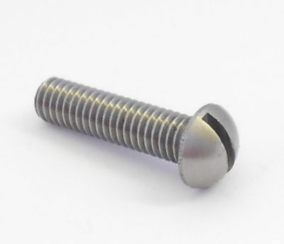 1 Pack of 20 Steel Round  Head  Screws 8 BA x 1/2