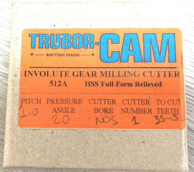 Trubor Involute HSS Gear Cutter 1 Module - Image 2