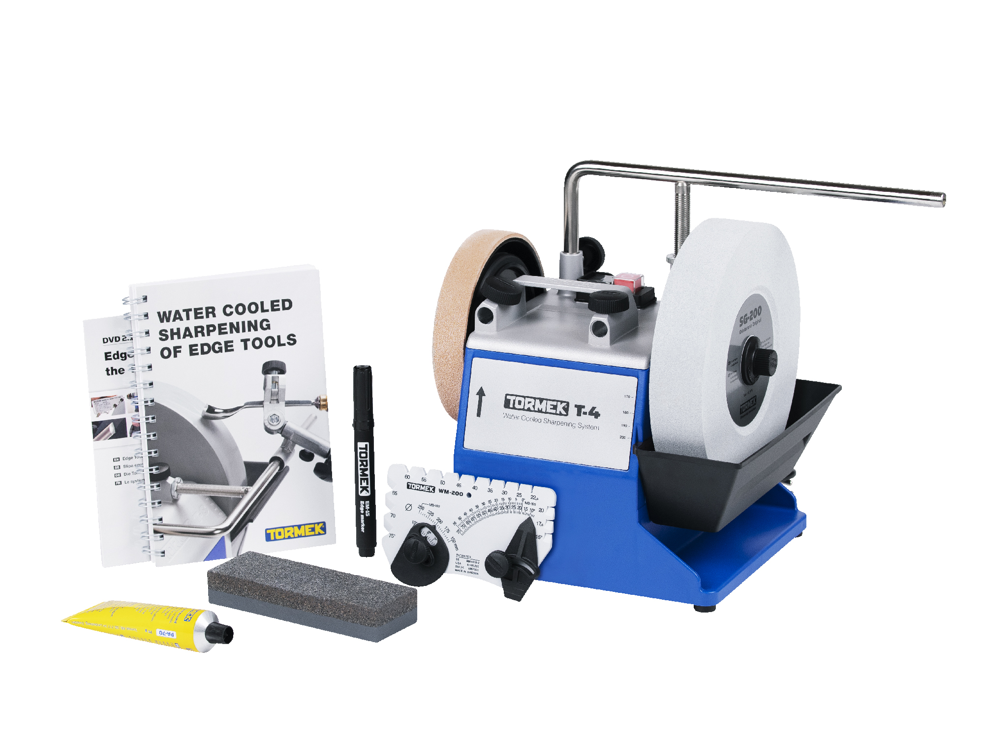 Tormek T-4 Water Cooled Sharpening System with NVR Switch