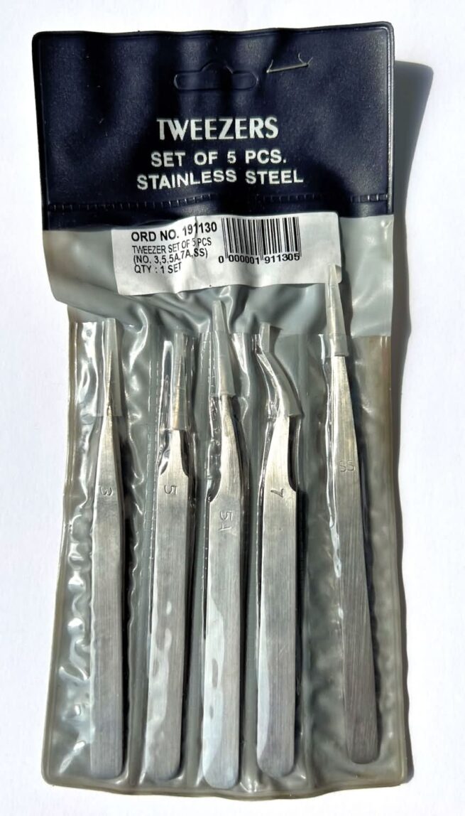 Soba 5 pc Tweezer Set - Image 3
