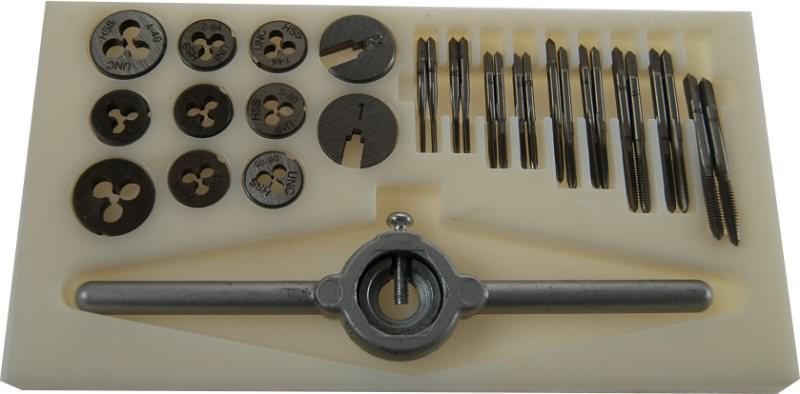 Micro tap and clearance die set