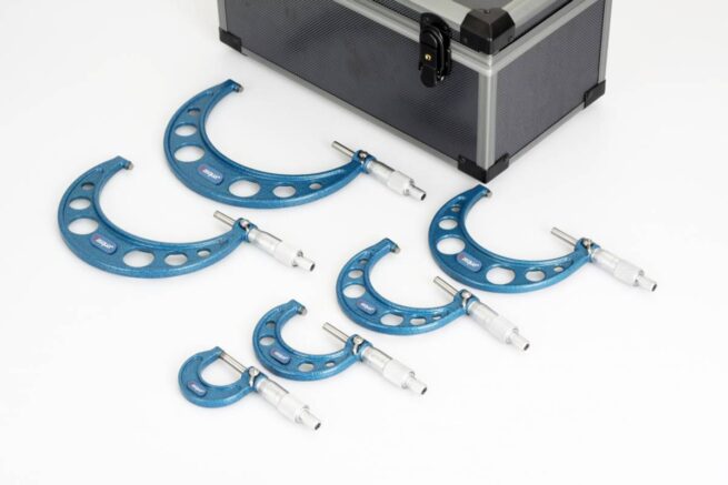 Dasqua 12 Pieces Outside Micrometer Set 0 - 300mm x 0.01mm- 4111-8203 - Image 3
