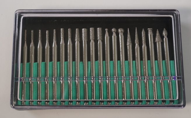 Set of 20 Diamond Burrs 1/8 Diameter - Image 2