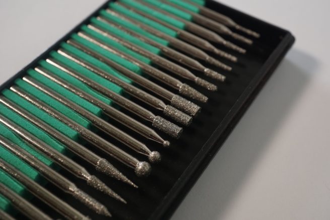 Set of 20 Diamond Burrs 1/8 Diameter - Image 3