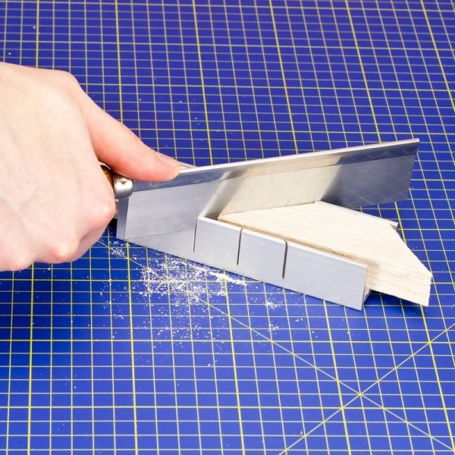 Mitre Box (Aluminium) For use with Razor Saws (140mm) - Image 2